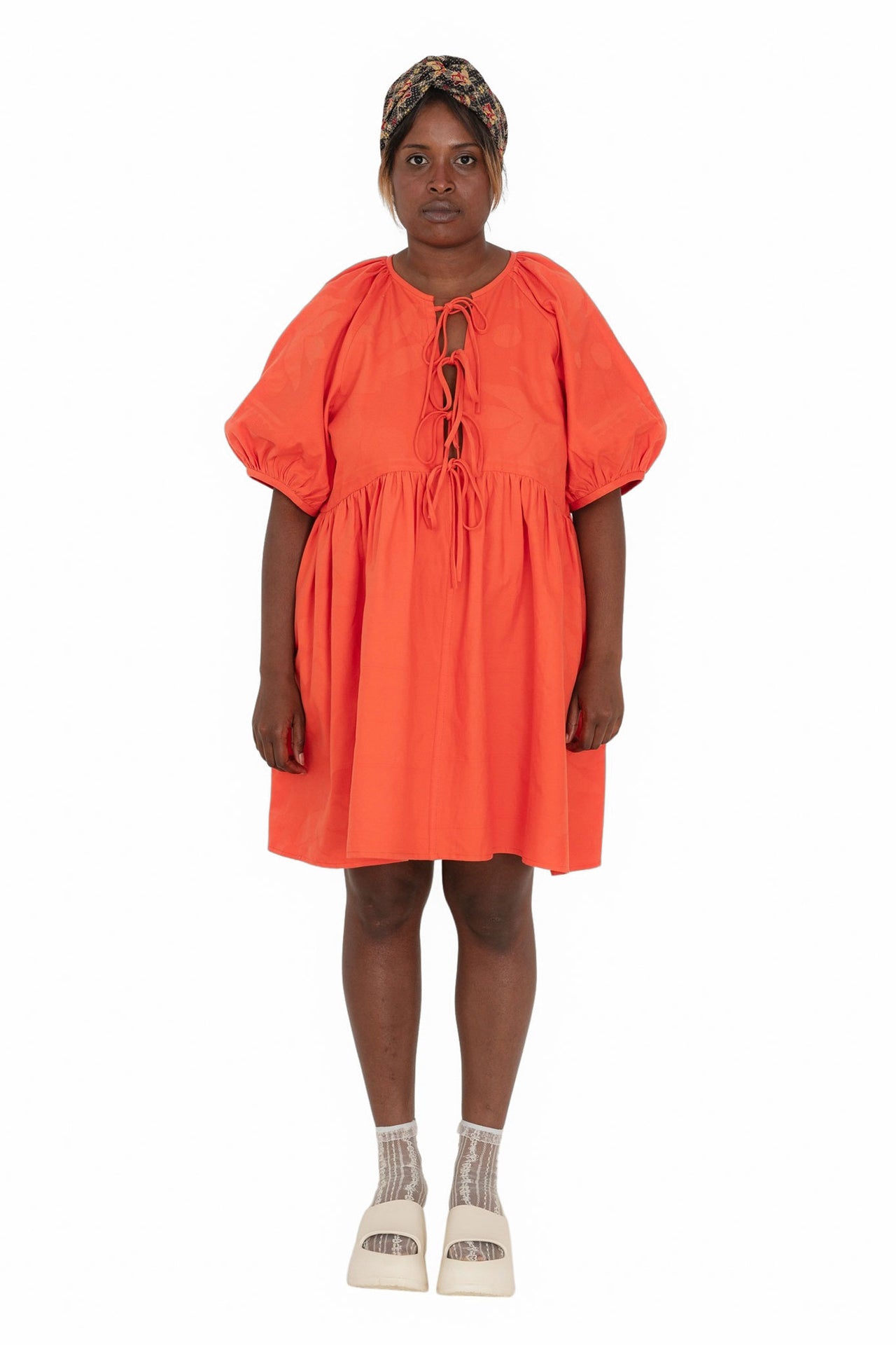 Dine in Orange Dress