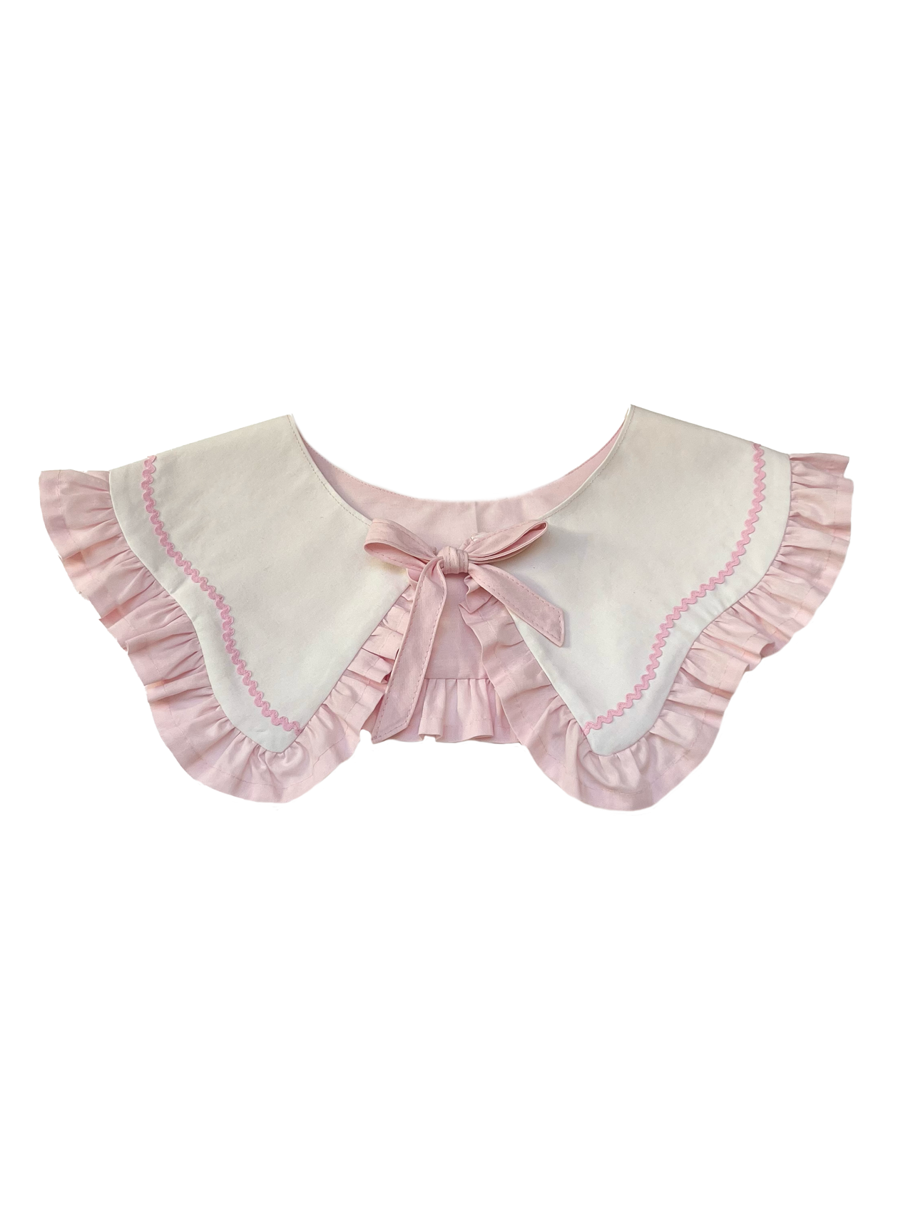 Baby Pink Frills Collar